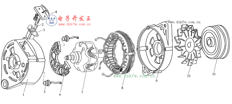 圖解汽車交流發電機 從部件到發電的秘密